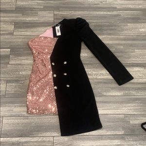 2in1 dress sparkles on the Side